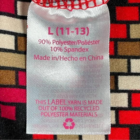 No Boundaries size large chevron “brick” look flare leg leggings/pants NEW - Picture 16 of 16